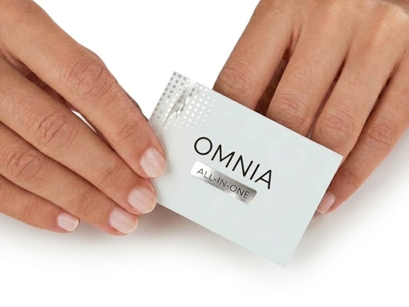 Sachet aufreißen